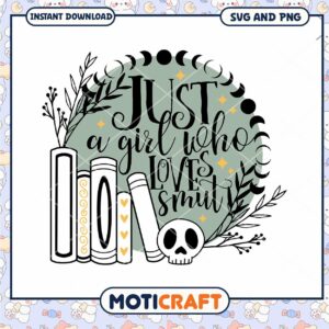 Girl Who Loves Books SVG Girl Who Loves Books SVG