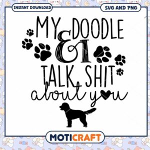 Doodle Dog SVG for Pet Lovers Talk Humor and Fun Design
