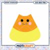 Cute Halloween Candy Corn SVG PNG Instant Download