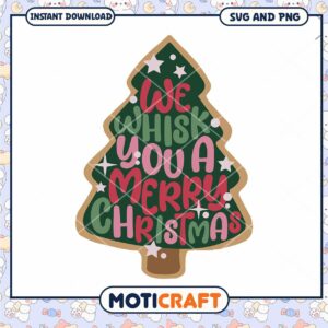 Christmas SVG We Whisk You a Merry Christmas Tree