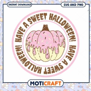 Sweet Halloween Pumpkin SVG PNG