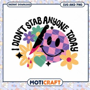 Stab Anyone Smiley SVG Cut File