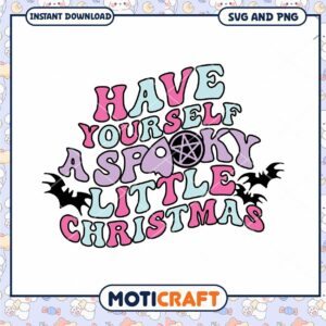 Spooky Little Christmas SVG Cut File