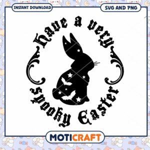 Spooky Easter Bunny SVG PNG