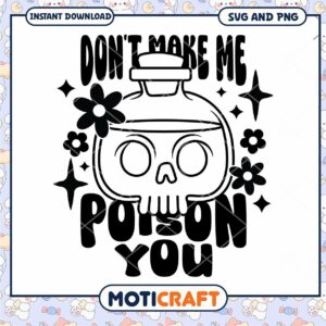 Skull Poison SVG Cut File