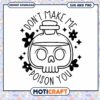 Skull Poison Bottle SVG PNG Cut File