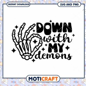 Skeleton Hand Demons SVG