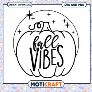 Pumpkin Fall Vibes SVG Cut File