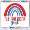 Patriotic Rainbow All American Girl SVG 1 Patriotic Rainbow All American Girl SVG