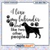 Labrador SVG I Love My Dog PNG
