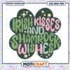 Irish Kisses Shamrock Wishes SVG