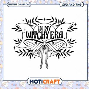 In My Witchy Era SVG Butterfly Design for Crafting Projects