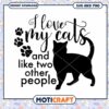 I Love My Cats SVG PNG Design