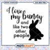 I Love My Bunny SVG PNG