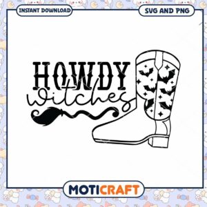 Howdy Witches SVG Cut File