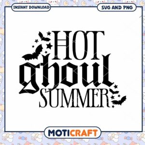 Hot Ghoul Summer SVG Cut File