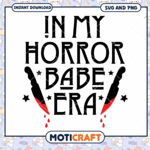 Horror Babe Era SVG Cut File