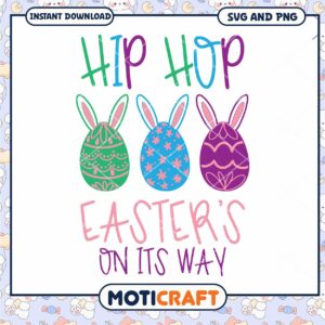Hip Hop Easter Bunny SVG PNG