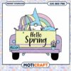 Hello Spring Gnome Truck SVG PNG