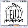 Hello Pumpkin SVG Cut File
