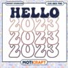 Hello 2023 SVG Cut File Design