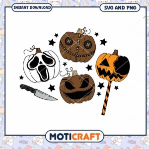 Halloween Pumpkin SVG Bundle Instant Download