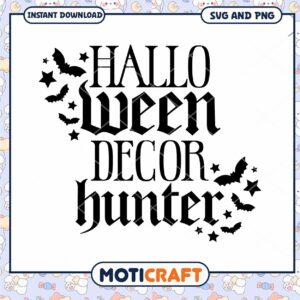 Halloween Decor Hunter SVG PNG