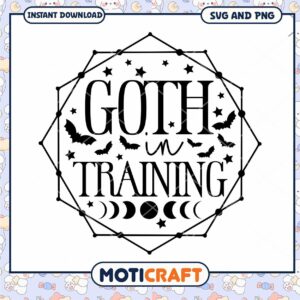 Gothic Halloween SVG Goth In Training