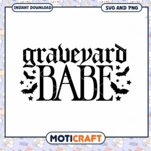 Graveyard Babe SVG Cut File