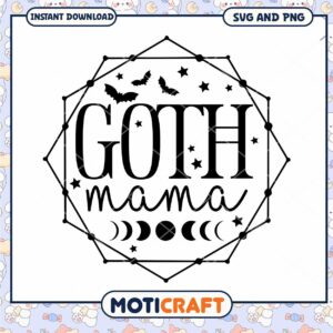 Goth Mama SVG Halloween Design