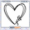 Golf Heart SVG Instant Download
