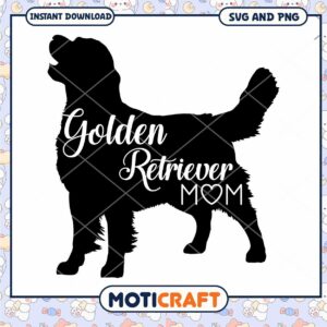 Golden Retriever Mom SVG PNG