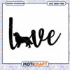 Golden Retriever Love SVG Cut File 1 Golden Retriever Love SVG Cut File