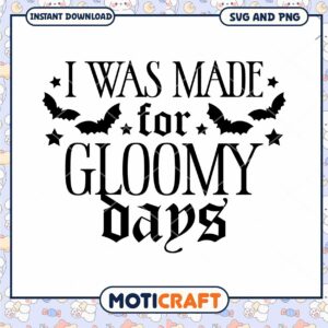 Gloomy Days SVG Halloween Bats Design