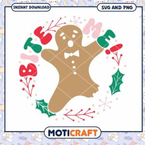 Gingerbread Christmas SVG Cut File