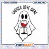 Ghost Wine Lover SVG PNG Cut File