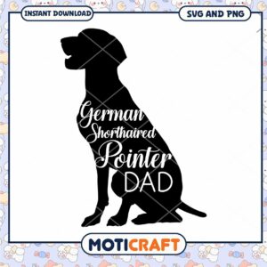 German Shorthaired Pointer Dad SVG