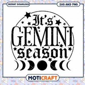 Gemini Season SVG Cut File