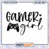 Gamer Girl SVG PNG Instant Download