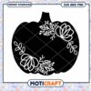 Floral Pumpkin SVG Cut File