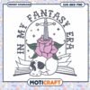 Fantasy Era Skull Rose SVG