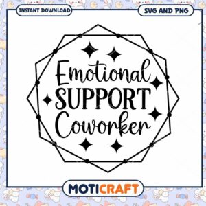 Emotional Support Coworker SVG PNG