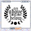 Elegant As Above So Below SVG Design for Instant Download 2 Elegant As Above So Below SVG Design for Instant Download