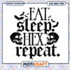 Eat Sleep Hex Repeat SVG PNG 1 Eat Sleep Hex Repeat SVG PNG