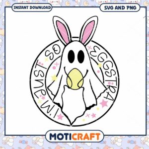 Easter Ghost Bunny SVG PNG Cut File