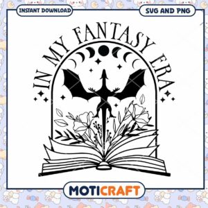 Dragon Fantasy Book SVG PNG
