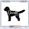 Doodle Dad SVG PNG Silhouette Dog Cut File