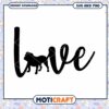 Dog Love SVG Cut File Instant Download 1 Dog Love SVG Cut File Instant Download