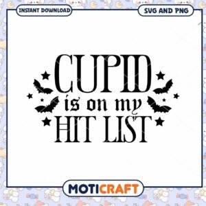 Cupid Hit List SVG Halloween Design