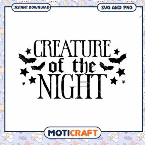 Creature of the Night SVG Cut File